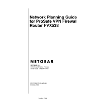 Netgear FVX538v2 Network Planning Guide for FVX538