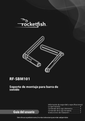 Rocketfish RF-SBM101 User Manual (Spanish)