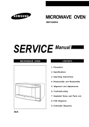 Samsung MW1020WA Service Manual