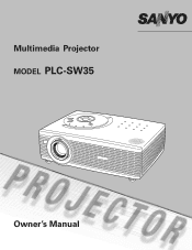 Sanyo PLC-SW35 Owners Manual
