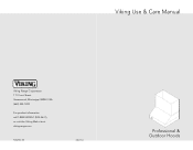 Viking VBCV60381 Use and Care Manual