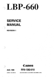 Canon LBP 660 Service Manual