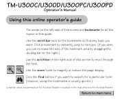 Epson U300C Operation Manual