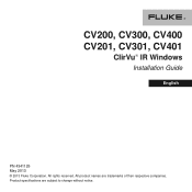 Fluke CV300 Installation Guide