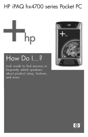HP Hx4700 HP iPAQ hx4700 series Pocket PC - How Do I...?