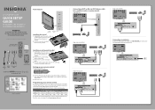 Insignia NS-46L550A11 Quick Setup Guide (English)