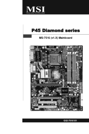 MSI P45 Diamond User Guide