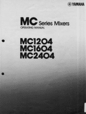 Yamaha MC1204 Owner's Manual (image)