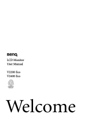 BenQ V2200Eco User Manual