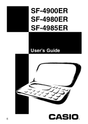 Casio SF-4985ER User Guide