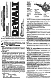 Dewalt D28755 Instruction Manual