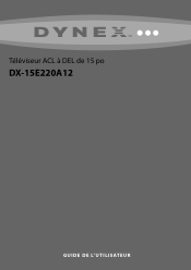 Dynex DX-15E220A12 User Manual (French)