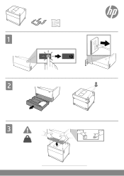 HP PageWide 700 550 Tray with Stand Accessory Installation Guide