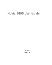Nokia 1600 User Guide