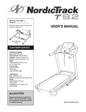 NordicTrack T9.2 Instruction Manual