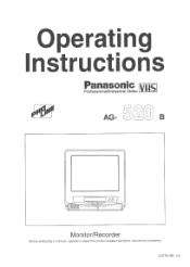 Panasonic AG520B AG520B User Guide