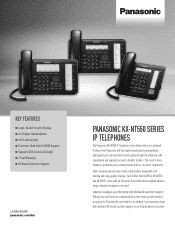 Panasonic KX-NT505 KX-NT500 Spec Sheet