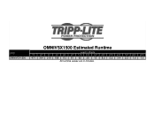Tripp Lite OMNIVSX1500 OMNIVSX1500 runtime chart