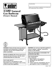 Weber 1100 NG Owner Manual