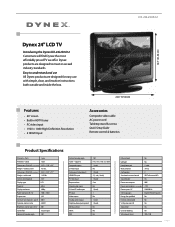 Dynex DX-24L230A12 Information Brochure (English)