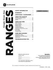 GE JGBS62REKSS Use and Care Manual