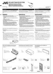 JVC KD-DV7300 Installation Manual