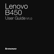 Lenovo B450 Laptop Lenovo B450 User Guide V1.0