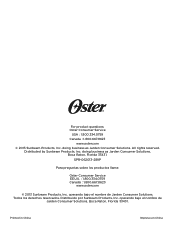 Oster Planetary Stand Mixer Instruction Manual