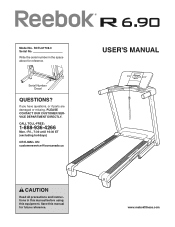 Reebok R 6.90 Treadmill English Manual
