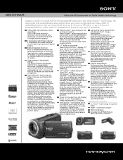 Sony HDR-CX100/R Marketing Specifications (Red Model)