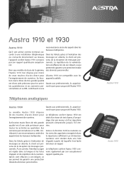 Aastra 1910 Datasheet Aastra 1910 and Aastra 1930