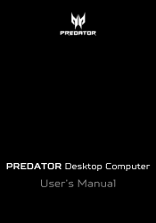 Acer Predator PO5-100 User Manual