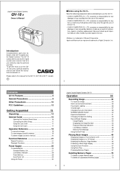 Casio QV-10 Owners Manual