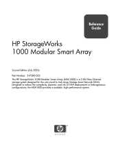 HP 353803-B22 HP StorageWorks 1000 Modular Smart Array reference guide (347280-002, July 2006)
