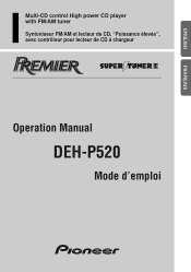 Pioneer DEH-P520 Operation Manual