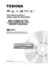 Toshiba SD-V290 Owners Manual