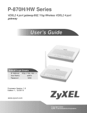 ZyXEL P-870H-53A v2 User Guide