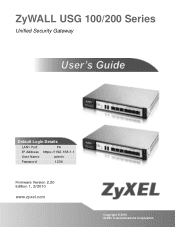ZyXEL ZYWALL USG 200 User Guide