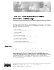 Cisco 2811 Hardware Guide