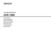 Denon AVR-1908 Owners Manual - Spanish