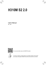 Gigabyte H310M S2 2.0 User Manual