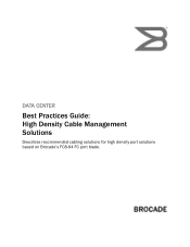 HP Brocade 8/24c DATA CENTER Best Practices Guide: High Density Cable Management Solutions v6.4.0