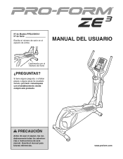 ProForm Ze3 Elliptical Gesp Manual