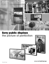Sony FWDS42H2 Brochure (Sony Public Displays - the picture of perfection)