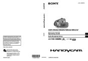 Sony HDR XR520V Operating Guide