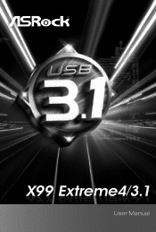 ASRock X99 Extreme4/3.1 User Manual