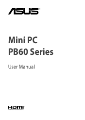 Asus Mini PC PB60 PB60 Users Manual English