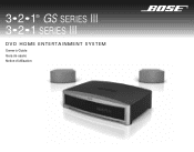 Bose 321 GS Series III Owner's guide