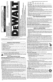 Dewalt DC9320 Instruction Manual