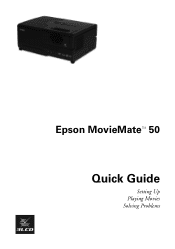 Epson MovieMate 50 Quick Guide
